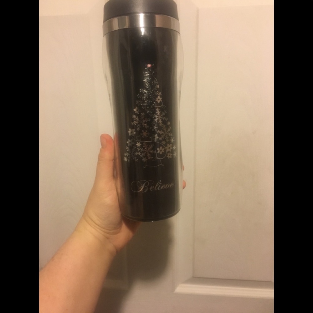 Large “limited edition” vintage Believe Starbucks Holiday Travel Mug